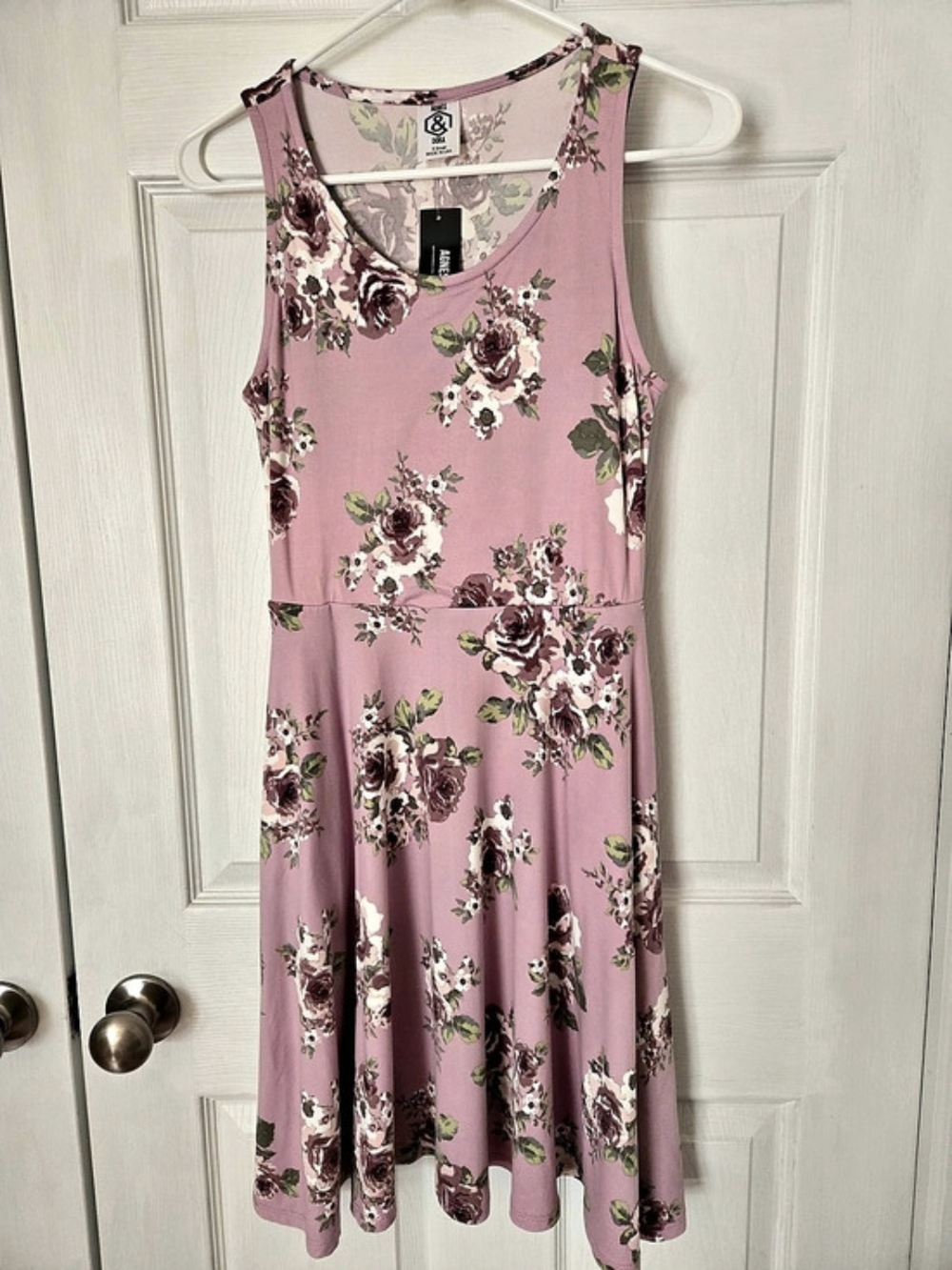 Agnes & Dora Fisher Dress Floral Midi Pink & Purple XS NWT